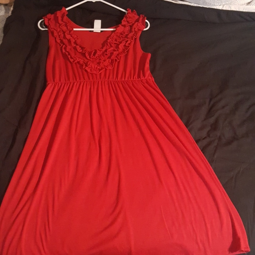 Red dress